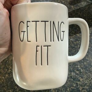 Rae Dunn “GETTING FIT” mug